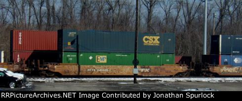 DTTX 646689 and two containers